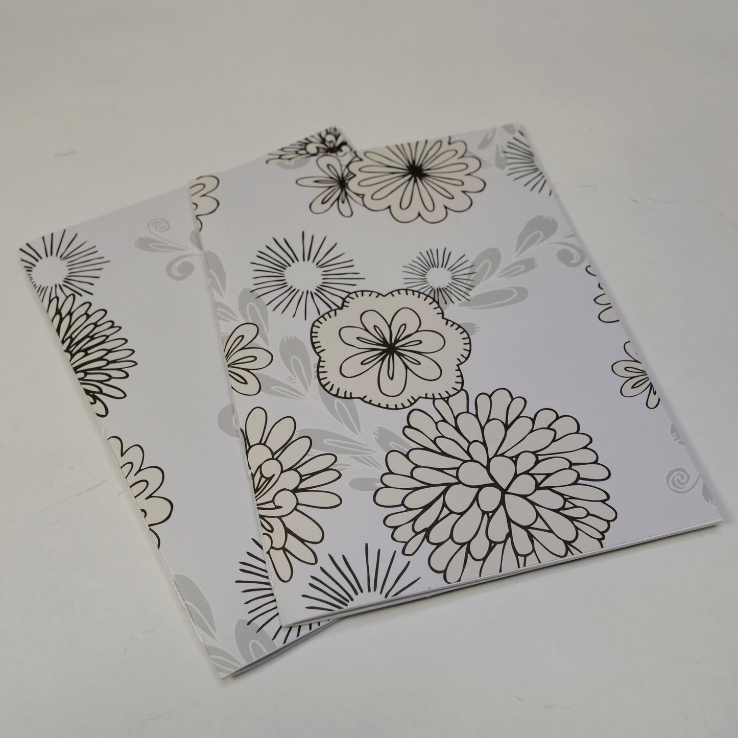 Traveler's Notebook Insert- Large - Grey and Cream Floral