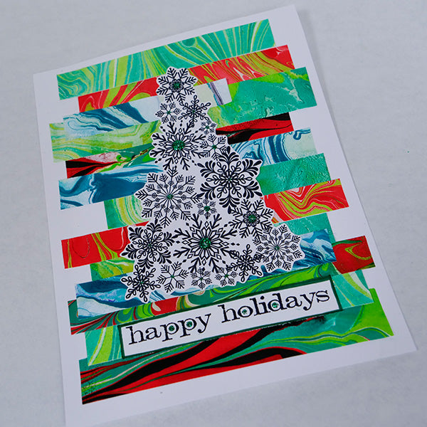 Water Marbling Holiday Cards In-Person Workshop