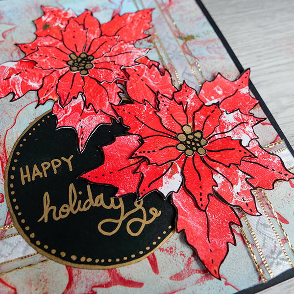Festive and Fabulous Gel Print Holiday Cards
