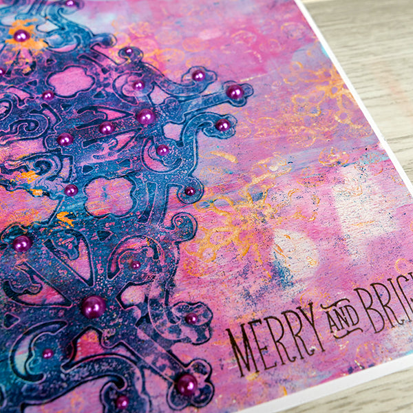 Festive and Fabulous Gel Print Holiday Cards