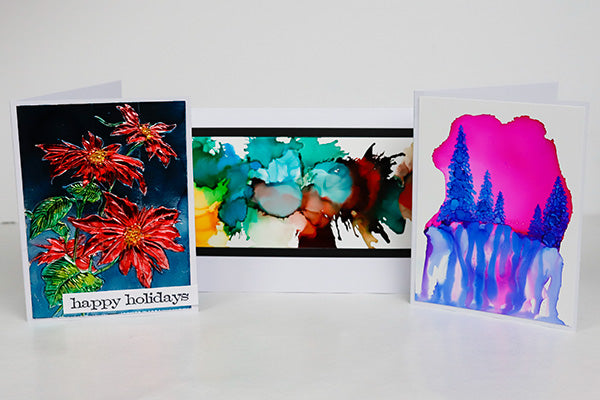 Alcohol Ink Holiday Cards In-Person Workshop