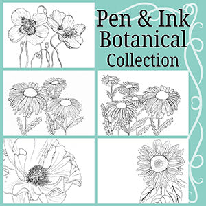 Pen and Ink Botanicals Collection