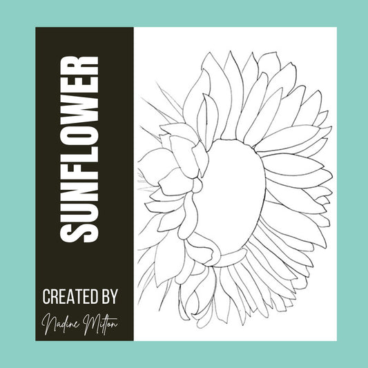 Sunflower Illustration Side View